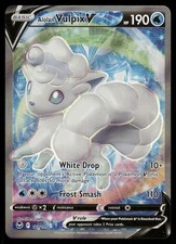 Alolan Vulpix V 173/195 Ultra Rare Silver Tempest Pokemon Holo Near Mint on eBay