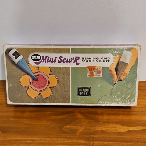 Salem Mini Sew'R Vintage Sewing and Marking Kit with Thread and Guides