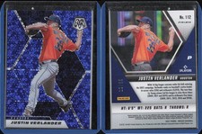 2021 Mosaic Quick Pitch Disco Blue Prizm #112 Justin Verlander Astros 12/85