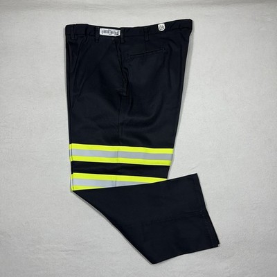 Cintas Uniform Comfort Flex High Visibility Safety Work Pants Men 48x30 Gray NEW