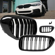 Set Doppelsteg K�hlergrill Schwarz GLANZ Performance f�r BMW 5er G30 G31 17-20