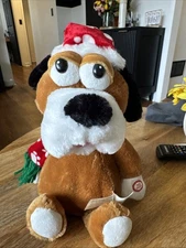 RARE-Dan Dee Singing animated Friend Dog Christmas-checks Like Up , Dances VTG