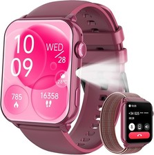 Medical Grade Care Smart Watch Blood Pressure Oxygen Heart Rate Bluetooth 5.3 UK