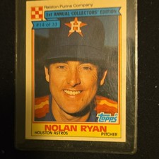 Topps 1984 Ralston Purina Nolan Ryan #14 Houston Astros Collectors' Edition