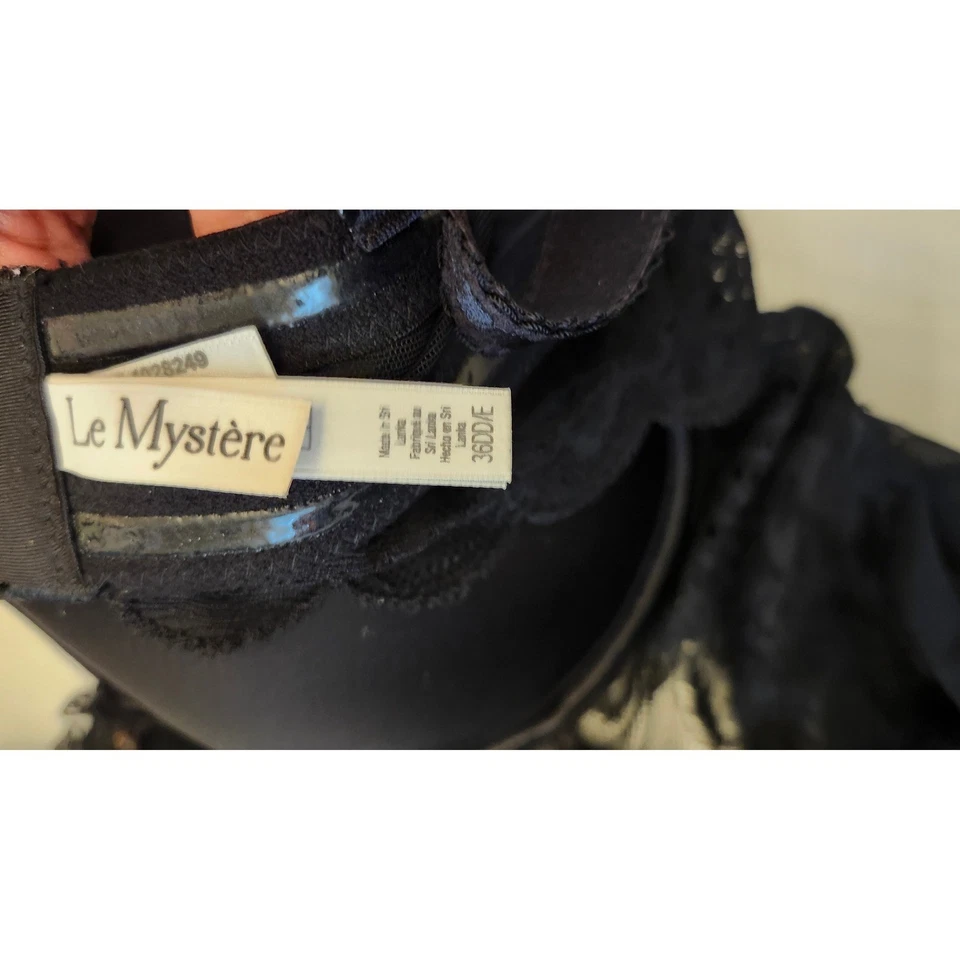 Sexy Body Le Mystere para Mujer Talla 36E Floral Encaje Con Aros Prendas moldeadoras Negro Foto 3 de 4