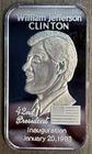 1993 Troy Oz .999 Silver Bar The Silver Mine Bill Clinton 42nd President
