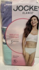 Jockey Elance 3 Breathe Comfort Hipster Panties Green Purple  Print Size 7/L