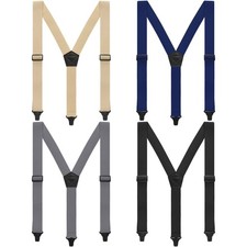 4 Pcs Suspenders for Men Under Clothing Jeans Suit Pants Suspenders for Men W...