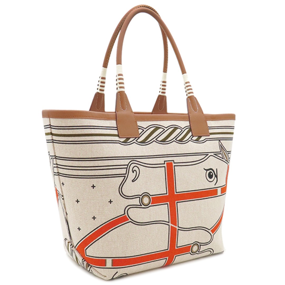 【憧れの逸品】HERMES Borsa Steeple 28 トートバッグ HERMES Steeple 28 Tote Bag B Toile H leather Natural Gold