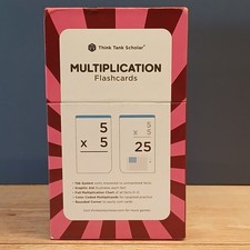 Think Tank Scholar Multiplication Flash Cards, 173 Count, Ages 8 , EUC