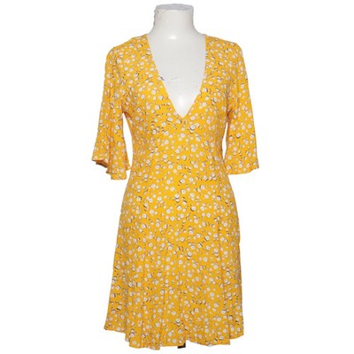 Minkpink, Kleid, Größe: S, Gelb/Weiß/Schwarz, Blumen, Damen #Bn4