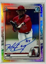 2020 Bowman Chrome #CPA-HY Hector Yan Prospect Autographs Refractor #/499