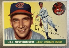 Signed! Original 1955 Topps - Hal Newhouser #24 Autograph Auto HOF