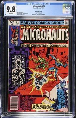 Micronauts #24 CGC 9.8 NM/MT NEWSSTAND Bronze Age MARVEL 1980 X-MEN