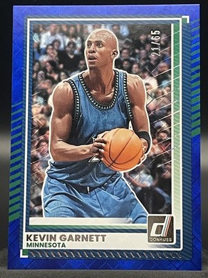 JERSEY NUMBER MATCH 2025-26 Panini Donruss Kevin Garnett Cosmic 21/65 #166