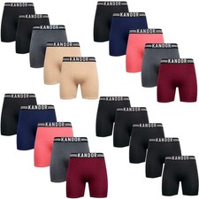 Women's Underwear Bamboo Boxers 5 Pack Soft Breathable Seamless by Kandor