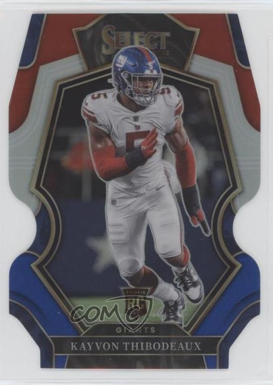 2022 Panini Select Red & Blue Prizm Die-Cut Kayvon Thibodeaux #175 Rookie RC o8g
