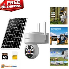 Solar Security Camera - 2K HD Video, Motion Alerts  Two-Way Audio Included