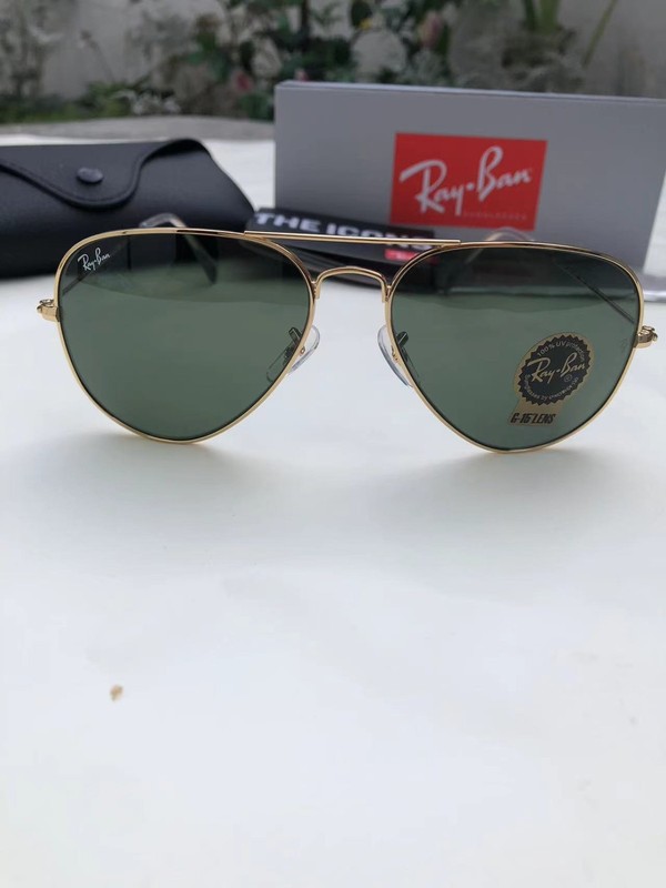 Ray-Ban RB3025 Aviator Full Color Gold Green Camo 58mm Ital 3025-4