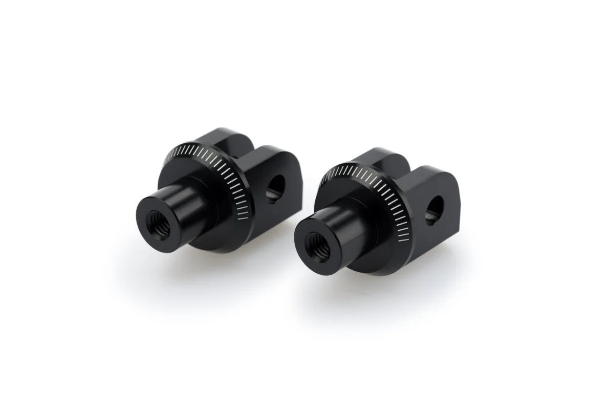 Puig Footpeg Adaptors Rider | Black | Kawasaki Ninja 400 2018>Current