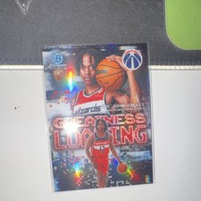 Topps Tre Johnson III Washington Wizards Bowman Chrome GL-6 Refractor Rookie