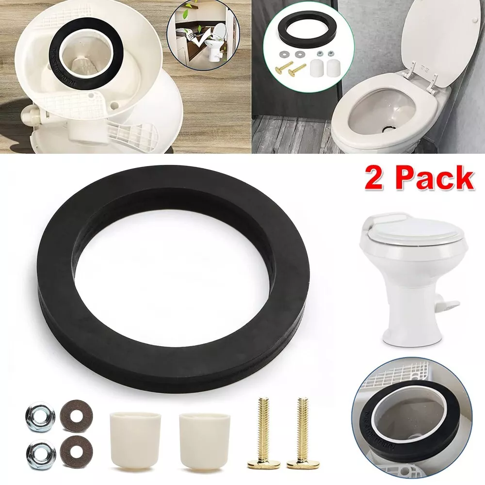 2X RV Toilet Flush Ball Gasket Ring Seal Set Replacement For