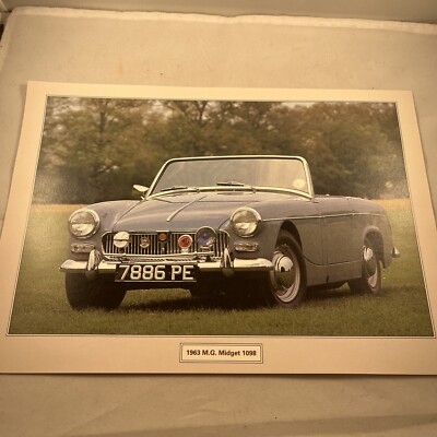 MG 1963 Midget 1098 Small Poster
