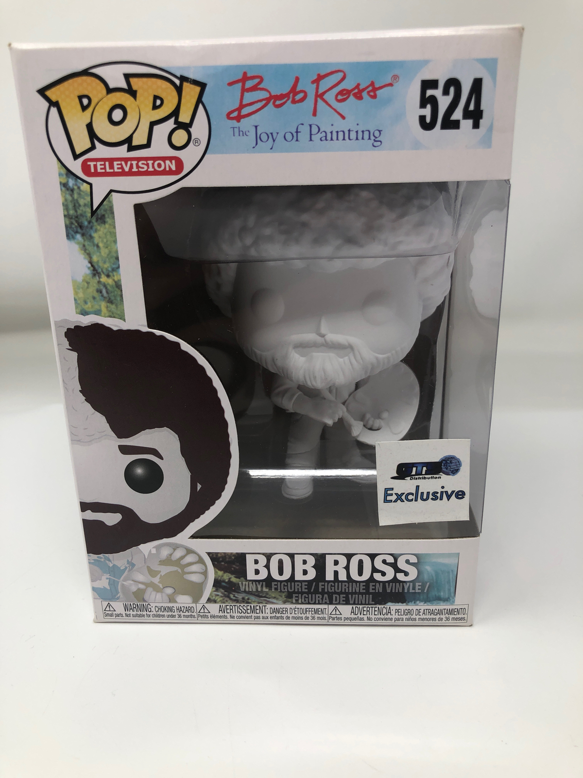 Funko Pop! Figura De Vinilo Bob Ross Blanca #524 De Televisión Dañada