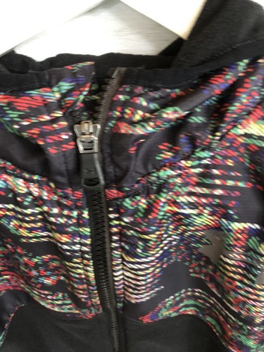 Under Armour Fleece Zip-Up Hooded Colorful Print Jacket Kids Youth L. - Picture 3 of 12