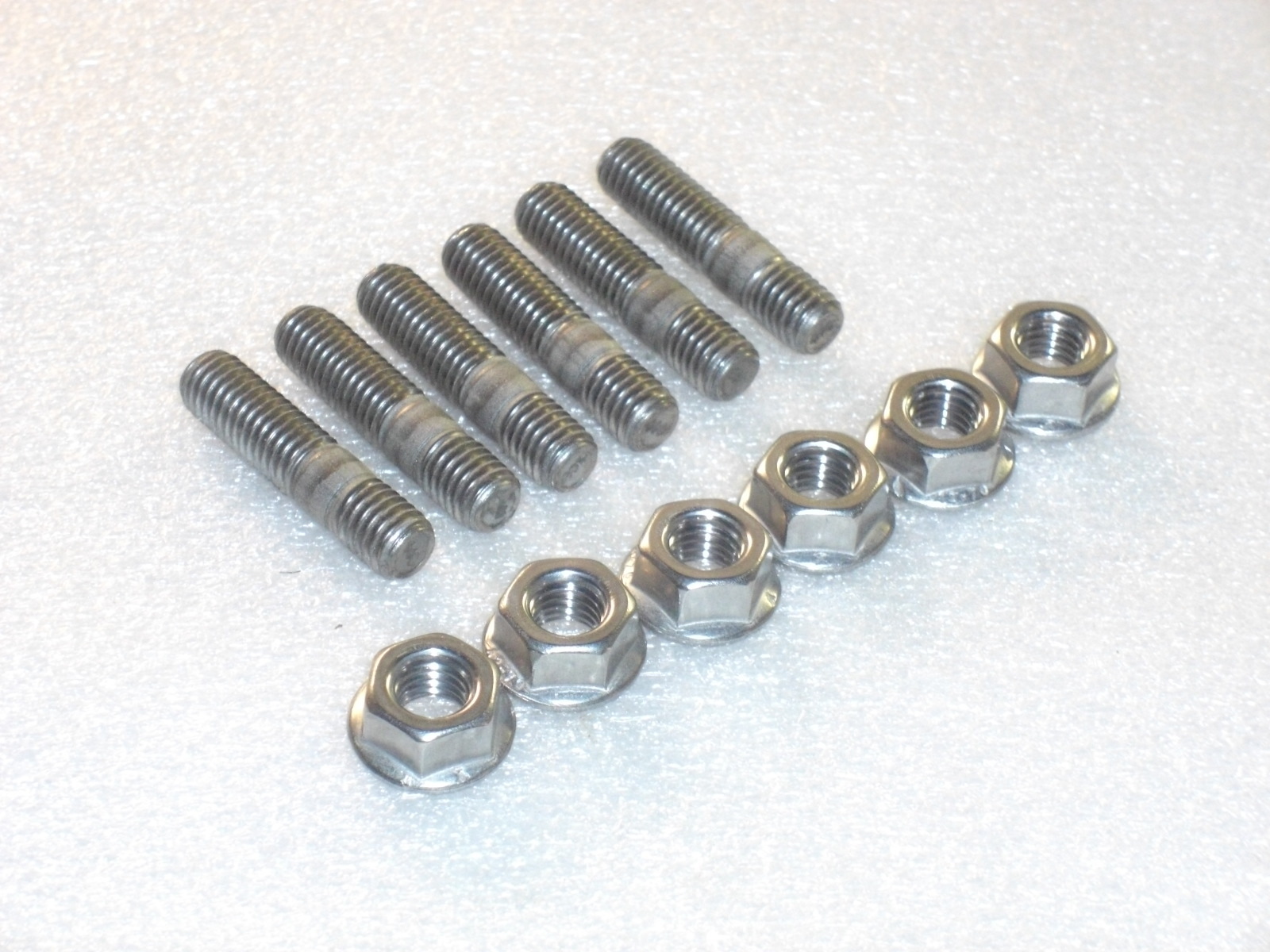 6x M8 Stainless Steel Exhaust Studs + Flange Nuts eg Suzuki GT550 GT750 Engine eBay