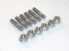 6x M8 Stainless Exhaust Studs, Flange Nuts Triumph 885 Trident Thunderbird 90-99