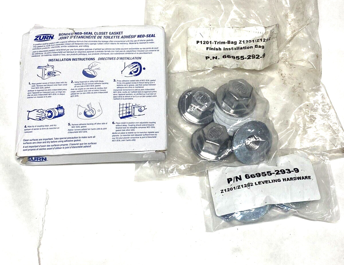 Zurn Water Closet Carrier System 669552929 & 669552939 HARDWARE 