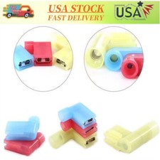 Female Flag Terminal Right Angle Electrical Wire Spade Nylon Connector 22-10AWG