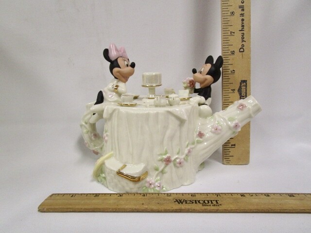 Lenox - Mickey & Minnie Teapot - Share Tea For Two - A Rarity In 