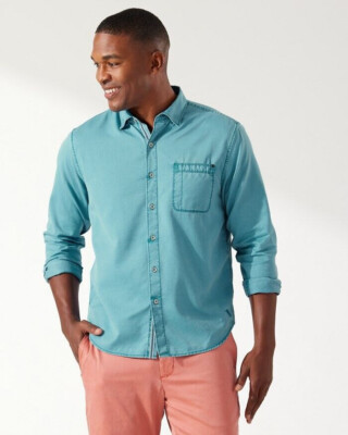 Tommy Bahama ST325813 Tahitian  Shirt Mambo Blue S