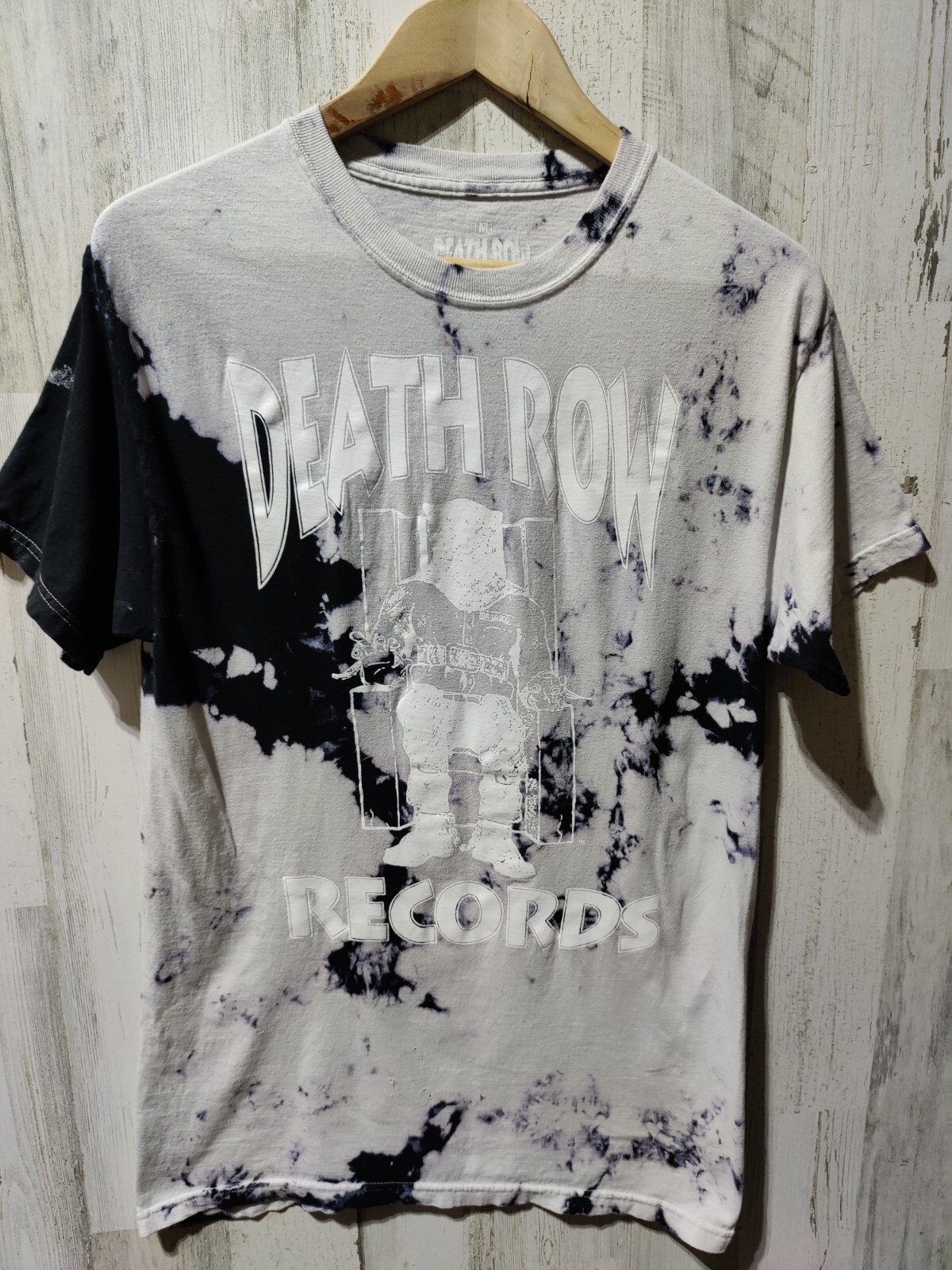 FILA T shirt uomo Distressed Death Row Records logo grafico tie dye media