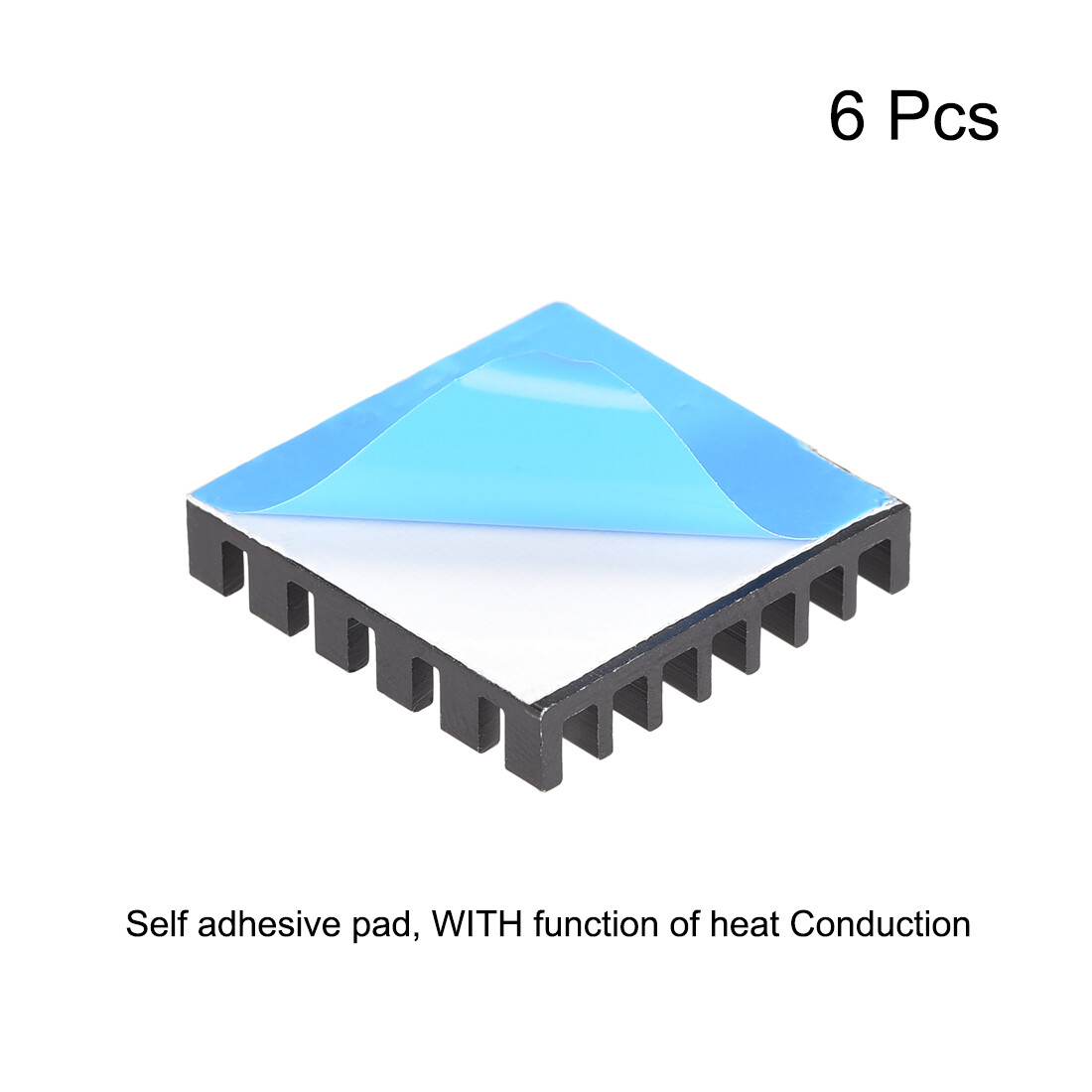 Uxcell Alu-Kühlkörper Mit Klebepad – 6x20x20 Mm Für 3D-Drucker & Elektronik | 4 Stück
