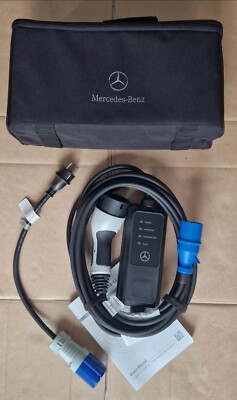 Mercedes Ladekabel Steckdose 3 Pin CEE Typ 2 PlugIn Hybrid Wallbox Netzteil 16A.