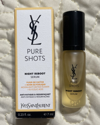 YSL Yves St Laurent Pure Shots Night Reboot Serum .23 oz/7mL