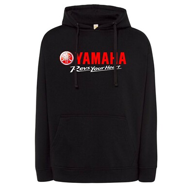 Felpa personalizzata Yamaha con cappuccio idea regalo maglia moto motocross  | eBay