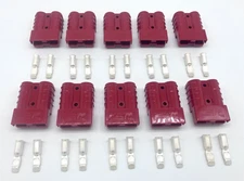 10 Pack Anderson Power SB50 Connectors 8 Gauge Red 8 AWG