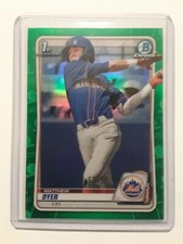 2020 Bowman Chrome refractor parallels and paper parallels rainbow