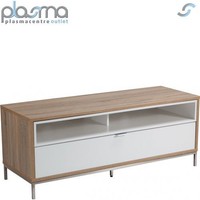 Alphason Chaplin 1135 Tv Stand For Tvs Up To 60 - Oak & White Alphason Chaplin 1135 Tv Stand For Tvs Up To 60 - Oak & White