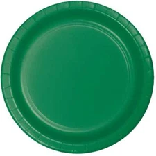 E Green Plate Paper 9" 24CT