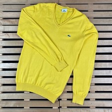 Mens Jumper V Neck Lacoste Vintage Size 5