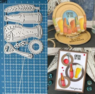 Bottle Metal Cutting Dies Scrapbooking Paper Card Embossing Stencil Mold Crafts