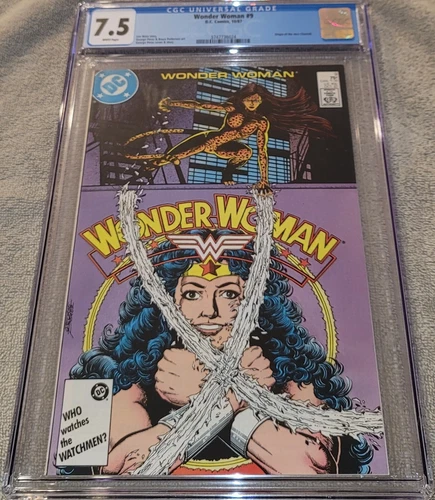 DC Comics Wonder Woman #9 October 1987 CGC Graded 7.5 Very Nice