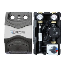 Heating Pump Group Heating Circuit with Three-Way Mixing Valve and Actuator