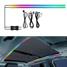 Led Light Strip Car Sunroof Atmosphere Lamp Rgb Colorful Ambient Decoration 2pcs Led Light Strip Car Sunroof Atmosphere Lamp Rgb Colorful Ambient Decoration 2pcs