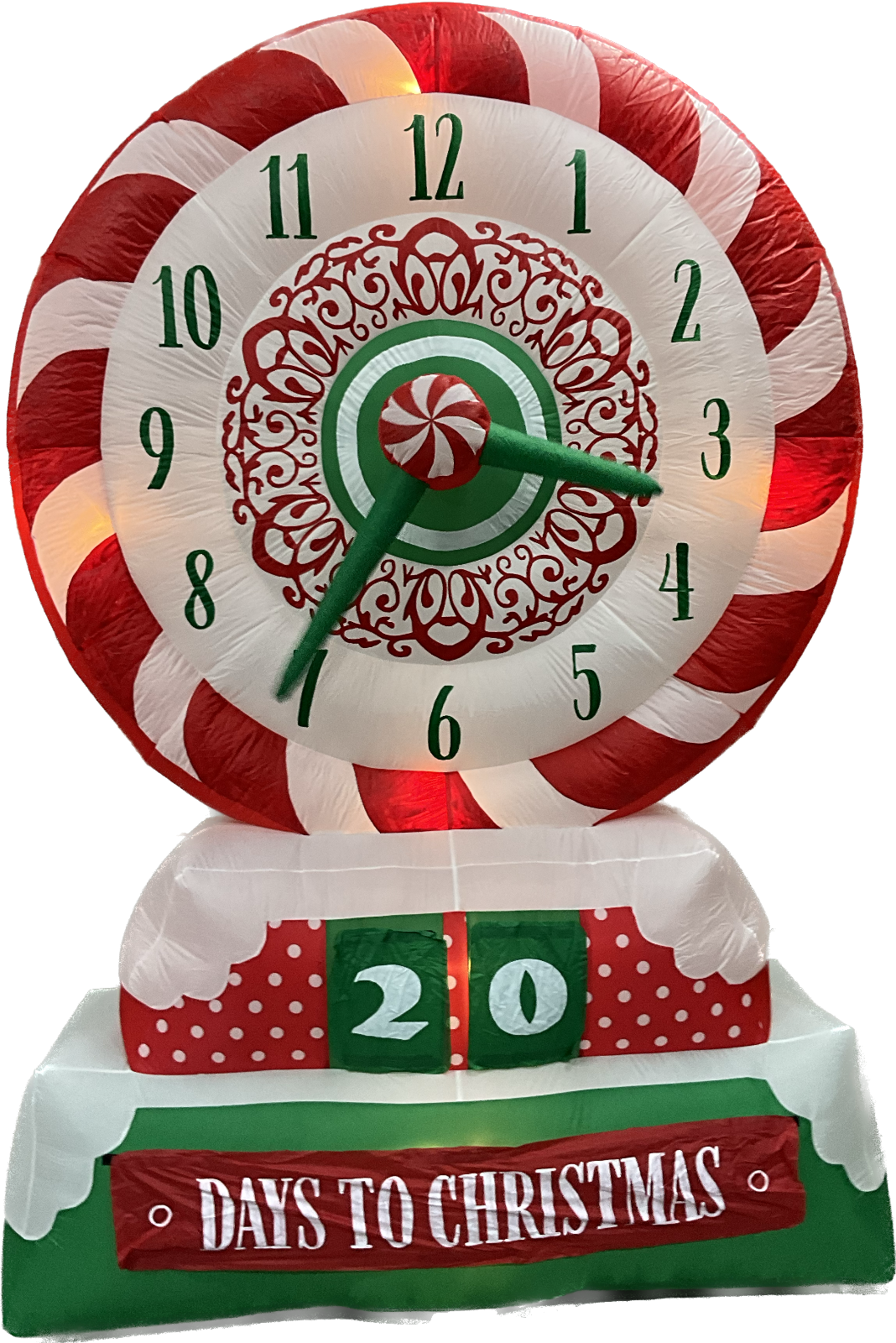 8ft Gemmy Airblown Inflatable Prototype Christmas Spinning Countdown ...